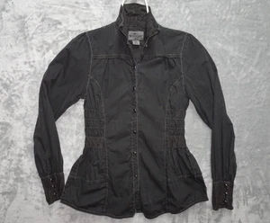 Camisa Witness Western Snap Delantera Mediana Bordada Espalda Cintura Ajustada Larga Manga - Imagen 1 de 14