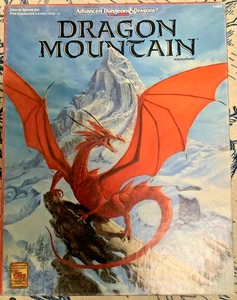 TSR D&D Campaign -DRAGON MOUNTAIN BOX SET (1089) - Only Missing Mons Comp Sheets - Bild 1 von 16
