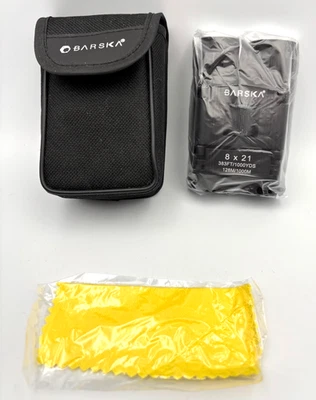 НОВЫЙ компактный бинокль Barska - Lucid 8x21 383 фута / 1000 ярдов 128 М / 1000 М - Изображение 1 из 4