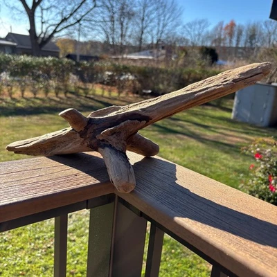 剑形漂流木 18x6x6 – 未切割天然硬木家居装饰件 — 第 1/4 张图片