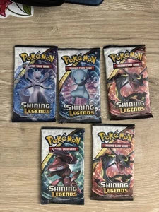 Nintendo Pokémon TCG: 2017 Shining Legends Booster Pack X5 - Picture 1 of 5