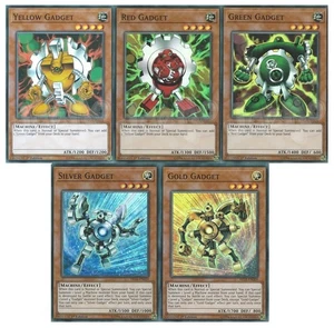 Yugioh Gadget Set Green Red Yellow Gold Silver - 1st Super Rare NM - Free Holo - Picture 1 of 1