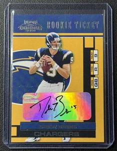 DREW BREES 2001 PLAYOFF CONTENDERS #124 ROOKIE TICKET AUTOGRAPH RC AUTO CHARGERS - Picture 1 of 2