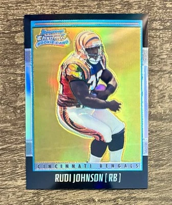 2001 Bowman Chrome Rookie X-Fractor Refractor Rudi Johnson #173 Rookie RC - Image 1 of 2