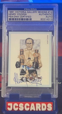 1991 Victoria Gallery #12 Henry Cooper PSA/DNA Auto - Image 1 of 2