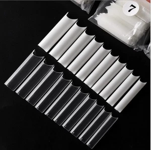 500 Stück Square Nail Tips C Curve Full Cover Acryl Gel Nagel Tips klar natur - Bild 1 von 28
