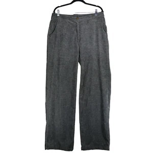 Woolrich Corduroy Pants Womens Size 14 Gray Thin Wale Zip Pockets Lightweight - Picture 1 of 10