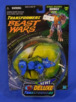 TRANSFORMERS BEAST WARS TRANSMETALS RHINOX FOX KIDS REPAINT 1999 HASBRO DELUXE - Image 1 of 4