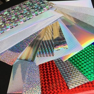 UP 13X Reflective DIY Fishing Lure Sticker Holographic Adhesive Film Flash Tape - Picture 1 of 42