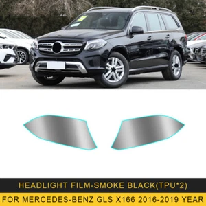 LH+RH TPU Headlight Protective Precut Film Sticker For Mercedes-Benz GLS X166 - Picture 1 of 10