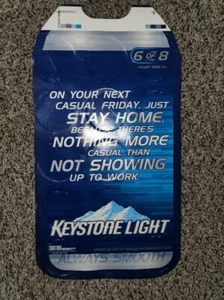 Keystone Light Beer Carton Sign 12 3/8" X 7 3/8" Mountains 6 of 8 - Picture 1 of 1