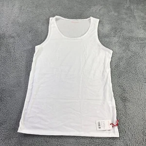 Derek Rose London Tank Top Mens Large White Tank Shirt Top Jersey Stretch A45 - Picture 1 of 11