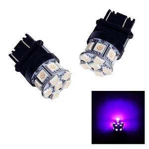 2x Púrpura 3157 3156 13 5050 SMD LED LUZ DE FRENO COCHE BOMBILLA GIRATORIA W21W 580 EE. UU. - Imagen 1 de 6