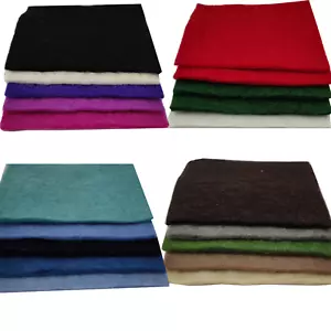 Handmade 100% Wool Felt Fabric 5mm Extra Thick 6" Square Sheets -Pack Of 5 - Picture 1 of 8