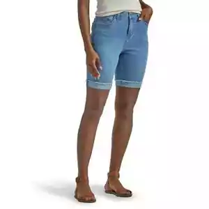 Lee Women's Mid Rise Cuffed Bermuda Shorts Size: 18M or 22M NWT - Picture 1 of 4