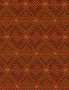 Pollack Diamond Upholstery Fabric- Snake Charmer/Hot Pepper 5.75 yd (2364/06) - Picture 1 of 1