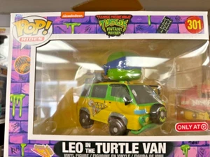 Funko POP Rides TMNT Mutant Mayhem Leo In The Turtle Van 301 - Imagen 1 de 1