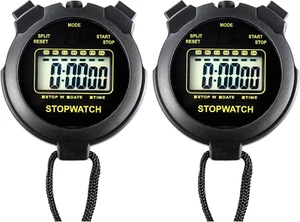Digital Stopwatch Timer Large Display with Clock and Date, No Alarm Function, Si - Picture 1 of 12