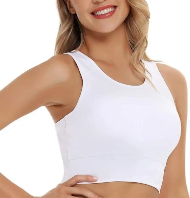 Women Workout Crop Tops High Impact Sports Bra for Yoga Gym Fitness - Image 1 of 4