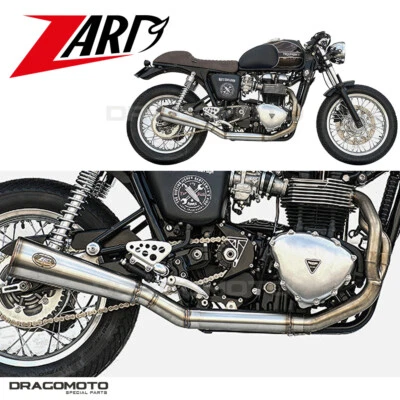 BONNEVILLE T100 TRIUMPH 2010 2011 Basso ZARD Impianto completo BAD CHILD RC Z... - Imagem 1 de 4