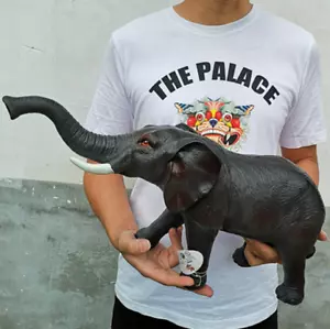 A+ Size Big Plastic Soft Safety Animal Realistic African Elephant Model Boy Girl - Picture 1 of 1
