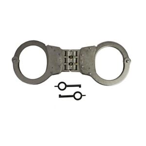 Smith & Wesson 350138 Model 300P Hinge-Linked Handcuffs M300P Cuffs, Nickel