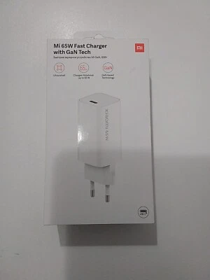 Xiaomi Mi 65W Caricatore Veloce GaN Usb-C - Bianco - ORIGINALE - Immagine 1 di 3
