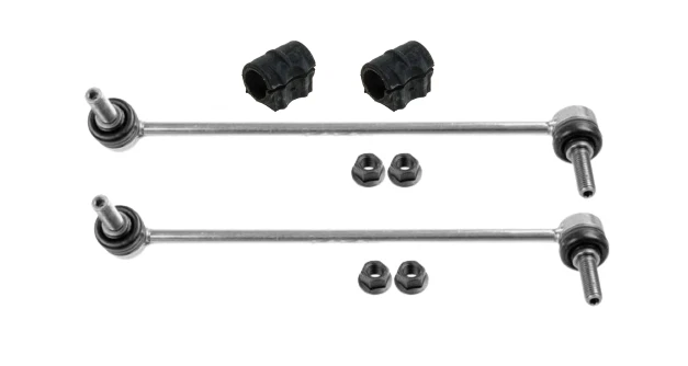 2x Front Sway Bar Links w/ 2x Front Bushings for LAND ROVER Range Rover Sport - Image 1 of 1