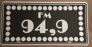 CIMF 94.9 GATINEAU QUEBEC RADIO PLASTIC LICENSE PLATE - Picture 1 of 1