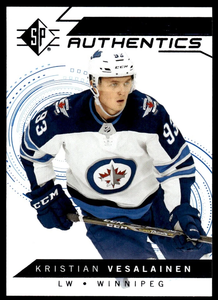 2018-19 SP ROOKIE AUTHENTICS Kristian Vesalainen Winnipeg Jets #127 - Image 1 of 2