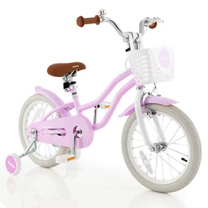 16" Toddler Adjustable Bicycle Kids Bike w/Training Wheel for 4-7 Years Old Girl - Picture 1 of 8