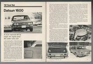 1968 DATSUN 1600 Road Test, Canadian, Datsun 1600 sedan - Foto 1 di 2