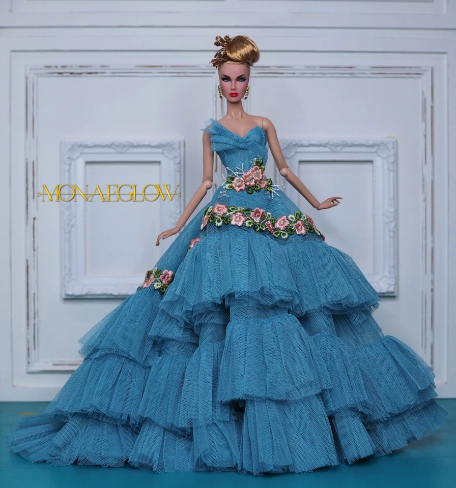 Handmade Outfit for Fashion Royalty,Fr2,Barbie model muse doll by Monaeglow - Image 1 of 4