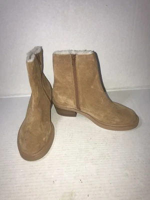 NUEVO SIN CAJA MATISSE Gamuza/Cuero Nate Acogedor Forro de Piel Botines Fawn Talla 7 Foto 1 de 4