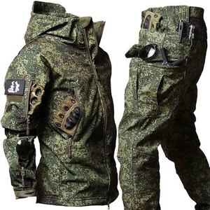 Tactical Winter Set Men's Outdoor Windproof Waterproof Suit Multi-Pocket pant UK - Picture 1 of 14