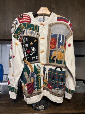 Suéter Vintage Signatures By Northern Isles Escuela Aula Profesor Suéter XL Foto 1 de 4