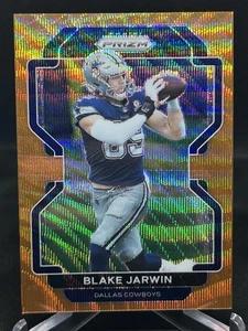 BLAKE JARWIN rc 2021 Panini PRIZM 1 of 60!! ORANGE Prizm DAL Cowboys #241 Rookie - Picture 1 of 4