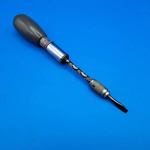 Destornillador de trinquete espiral vintage Stanley North Bros Yankee Handyman, Nº 133H - Imagen 1 de 13