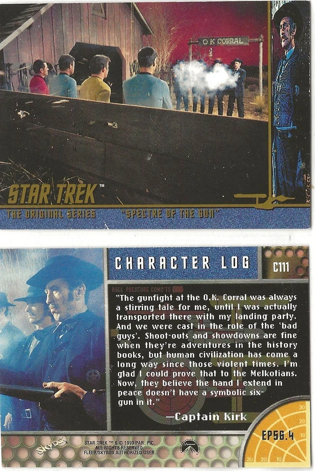 STAR TREK ORIGINAL SERIES 3  CHARACTER  CARDS  C111 TO C158  48  CARD SET SKYBOX - Image 1 of 1