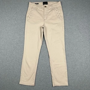 White House Black Market Damenhose 6 beige hoher Bund schmal geschnitten Business - Bild 1 von 16
