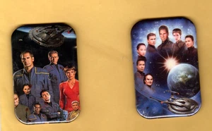 STAR TREK ENTERPRISE   2   REFRIGERATOR MAGNET  WITH ROUNDED CORNER - Picture 1 of 2