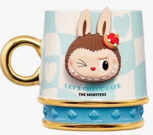NEW POP MART LABUBU THE MONSTERS Let's Checkmate Series Mug Blue Authentic US - Picture 1 of 7