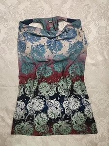 REI Tank Top Women's Medium Racer Back Shirt Floral - Picture 1 of 11