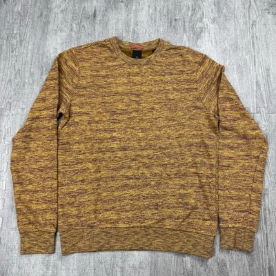 SCOTCH & SODA MENS MELANGE GOLD PURPLE PULLOVER CREWNECK SWEATER COTTON SZ LARGE - Image 1 of 4