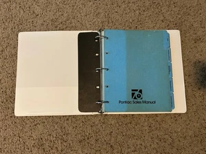 1976 Pontiac dealership sales manual. withv Firebird. - Picture 1 of 21
