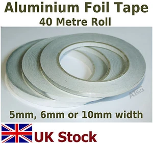 Nastro in alluminio lunghezza 40 m, autoadesivo, - stock UK - Foto 1 di 3