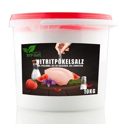 DTP-SOFT 10 kg Sale Nitrito per Salamoia | Qualità Premium | Secchio