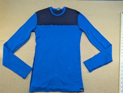 Camisa Norheim Capa Base Mujer Talla S Mezcla Lana Deporte Exterior Montaña Azul Foto 1 de 4