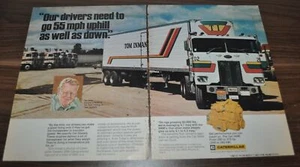 1978 Peterbilt Truck Ad Caterpillar 3406 Engine Tom Inman Trucking - Picture 1 of 1