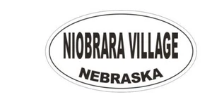 Niobrara Village Nebraska Autoaufkleber oder Helmaufkleber D5344 oval - Bild 1 von 1